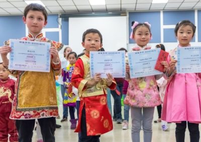 07-獲得新澤西中文學校協會2018朗誦比賽低年級組金獎的四名學生